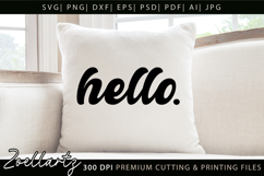 Hello T-shirt Design Inspirational Motivational Quote SVG Product Image 2