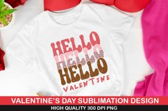 Hello Valentine Sublimation | Valentine Sublimation Design Product Image 1