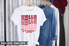 Hello Valentine - Valentine&#039;s Day Retro Design Product Image 1