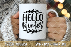 Hello Winter SVG cut file Product Image 2