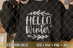 Hello Winter SVG cut file Product Image 4