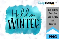 Sublimation Hello Winter - PNG Product Image 1