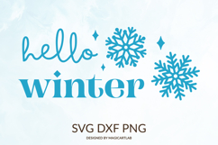 Hello Winter SVG|Winter T-Shirt Clipart Product Image 1