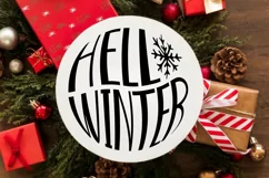 Hello Winter SVG, Merry Christmas SVG, Xmas Party SVG Product Image 3