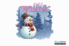 Hello Winter Sublimation PNG Product Image 1