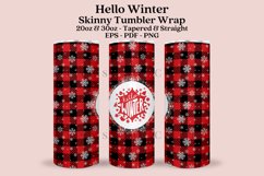hello winter skinny tumbler sublimation wrap with high resolution and transparant background are for 20oz and 30oz skinny tumbler
