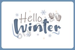 hello winter sublimation design