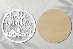 Hello Winter Village Laser Cut SVG Product Image 2