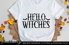 Hello Witches SVG PNG EPS DXF Spooky Halloween T-shirt Mug Product Image 1