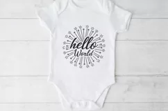 baby svg, hello world svg