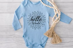 baby svg, hello world svg