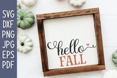 Hello Fall SVG Product Image 1