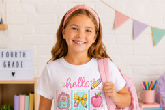 Hello 4th Grade PNG Fourth Grade Back to School Sublimation Product Image 2