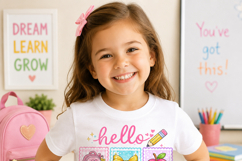 Hello Kindergarten PNG | Back to School Sublimation Design Product Image 2