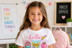Hello 1st Grade PNG | First Grade Back to School Sublimation Product Image 2