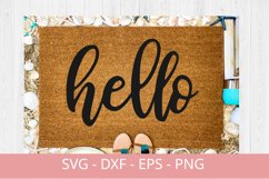 hello svg / png for doormat design Product Image 1