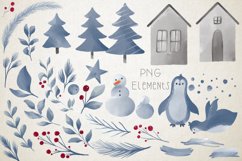 Hello Winter Watercolor Collections, Winter Clipart Bundle Product Image 6