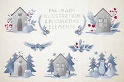Hello Winter Watercolor Collections, Winter Clipart Bundle Product Image 5