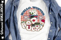 Hello Winter -Snowman Sublimation Product Image 1