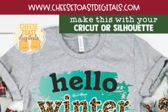 Hello Winter | Leopard Christmas Sublimation PNG Product Image 2