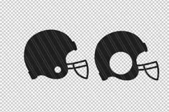 Football Helmet SVG, Football SVG, Helmet Monogram SVG Product Image 2