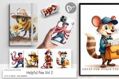 Helpful Paws Digital Paper Product Image 1