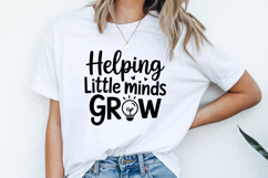 Helping Little Minds Grow SVG | Teacher SVG | Teacher PNG Product Image 2