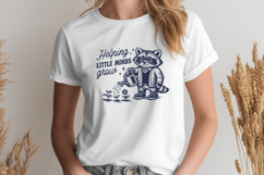 Helping Little Minds Grow SVG - Teacher Raccoon PNG Design Product Image 3
