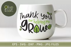 Thank you teacher, thank you for helping me grow monogram Product Image 2