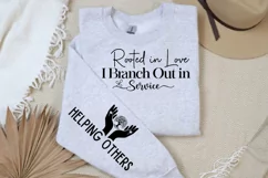 Rooted In Love I Branch Sleeve SVG, Christian SVG Design Product Image 3
