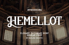 Hemellot Elegant Victorian Serif Display Font Product Image 1