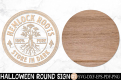 Hemlock Roots Halloween Sign SVG Product Image 2