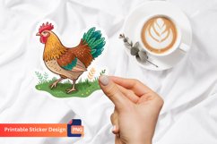 Hen Sticker, Funny Hen Sticker, Hen Party Favor Sticker Product Image 1