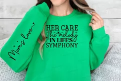 Her Care The Melody Sleeve SVG, Mother's Day SVG Design Product Image 3