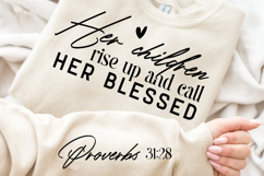 Her Children Rise Up And Call Sleeve SVG Design Product Image 2