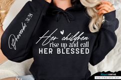 Her Children Rise Up And Call Sleeve SVG Design Product Image 1