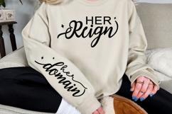 Her domain Sleeve SVG, Women&#039;s Empowerment Design Product Image 3