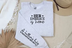 Her Embrace Is Home Sleeve SVG, Mother's Day SVG Design Product Image 3