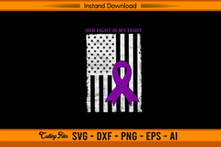 Her Fight Is My Fight SVG Awareness Design File Product Image 1