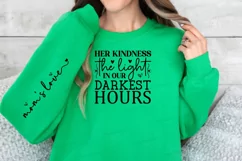 Her Kindness The Light Sleeve SVG, Mother's Day SVG Design Product Image 2