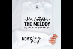 Her laughter the melody of our memories Sleeve SVG Design Product Image 3