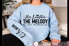 Her laughter the melody of our memories Sleeve SVG Design Product Image 1
