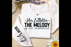 Her laughter the melody of our memories Sleeve SVG Design Product Image 2