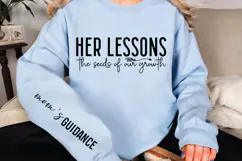 Her lessons the seeds of our growth Sleeve SVG Design Product Image 3