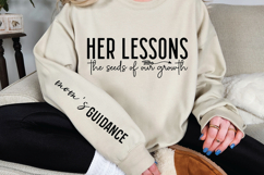 Her lessons the seeds of our growth Sleeve SVG Design Product Image 2