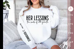 Her lessons the seeds of our growth Sleeve SVG Design Product Image 1