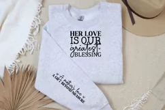 Her Love Is Our Sleeve SVG, Mother's Day SVG Design Product Image 3