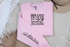 Her Love Is Our Sleeve SVG, Mother's Day SVG Design Product Image 2