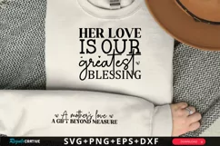 Her Love Is Our Sleeve SVG, Mother's Day SVG Design Product Image 1