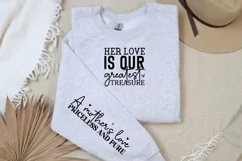 Her Love Is Our Greatest Sleeve SVG, Mother's Day SVG Design Product Image 3